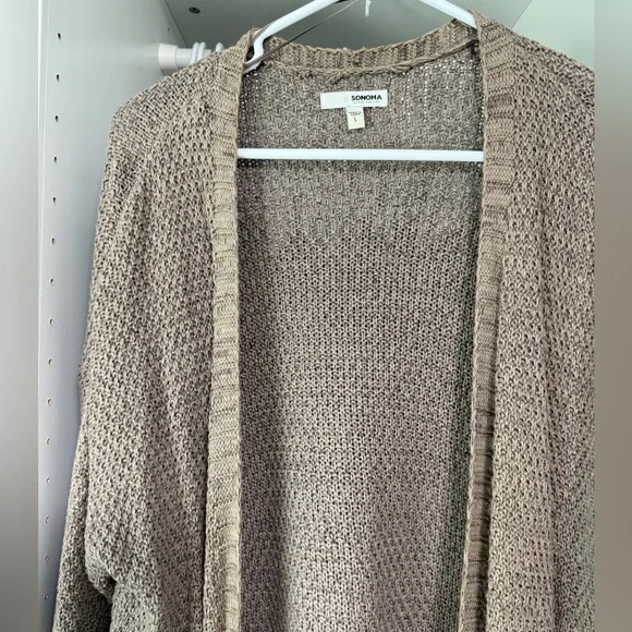 Sonoma Open-Front Cardigan with Fringe Tassels - Picture 2 of 6